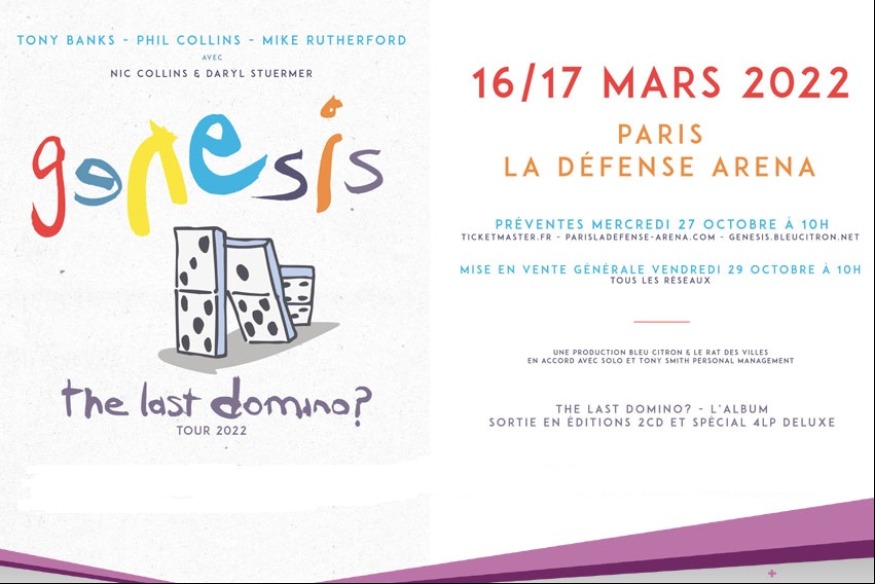Genesis : Gagnez 2 places en carré or pour leur concert à l'AccorHotels Arena (Paris)