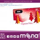 Mona FM vous offre des cartes cadeaux