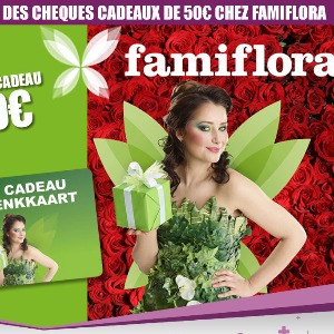 Gagnez des chèques cadeau de 50€ avec Famiflora