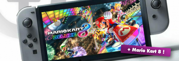 La Nouvelle Nintendo Switch + Mario Kart 8 Deluxe à gagner