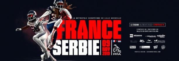 Vos places pour le FOOT US - France / Serbie